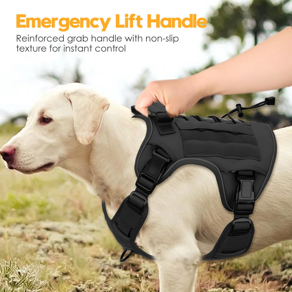 Bruvoalon black x-large vest style communicates size-ready option for large breeds.