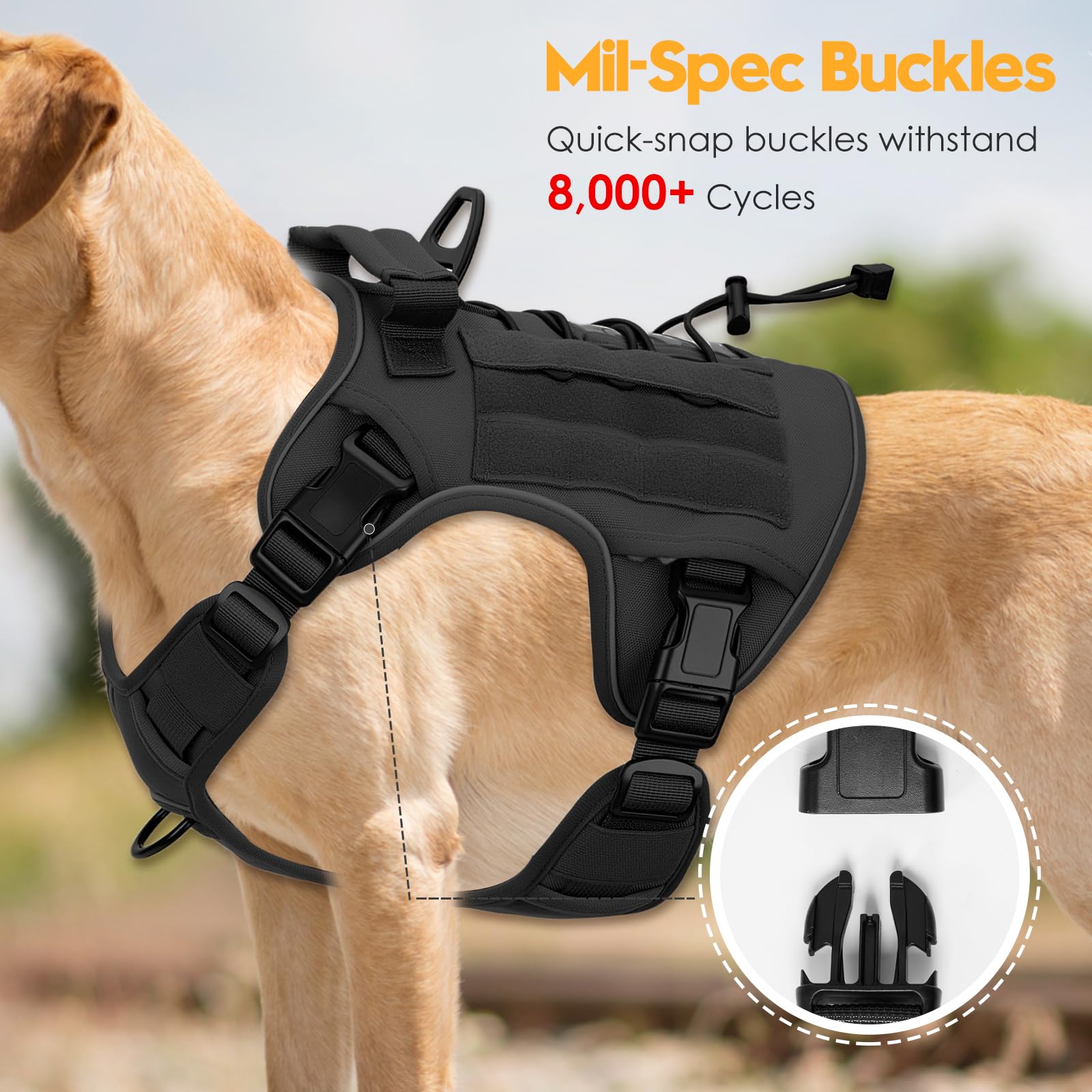 Bruvoalon harness back clip for comfortable casual walks