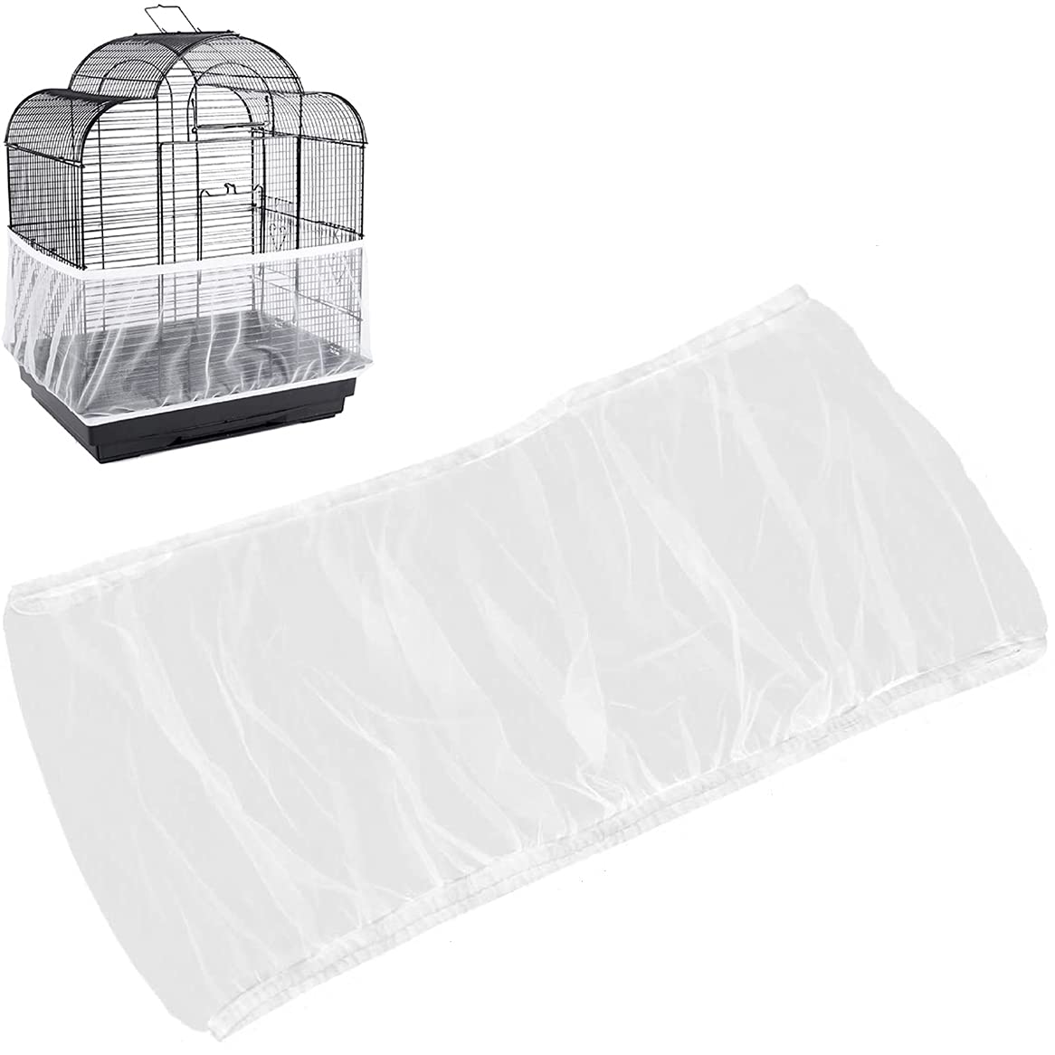 BSBMIEQM universal bird cage seed catcher cover reduces seed mess around cages