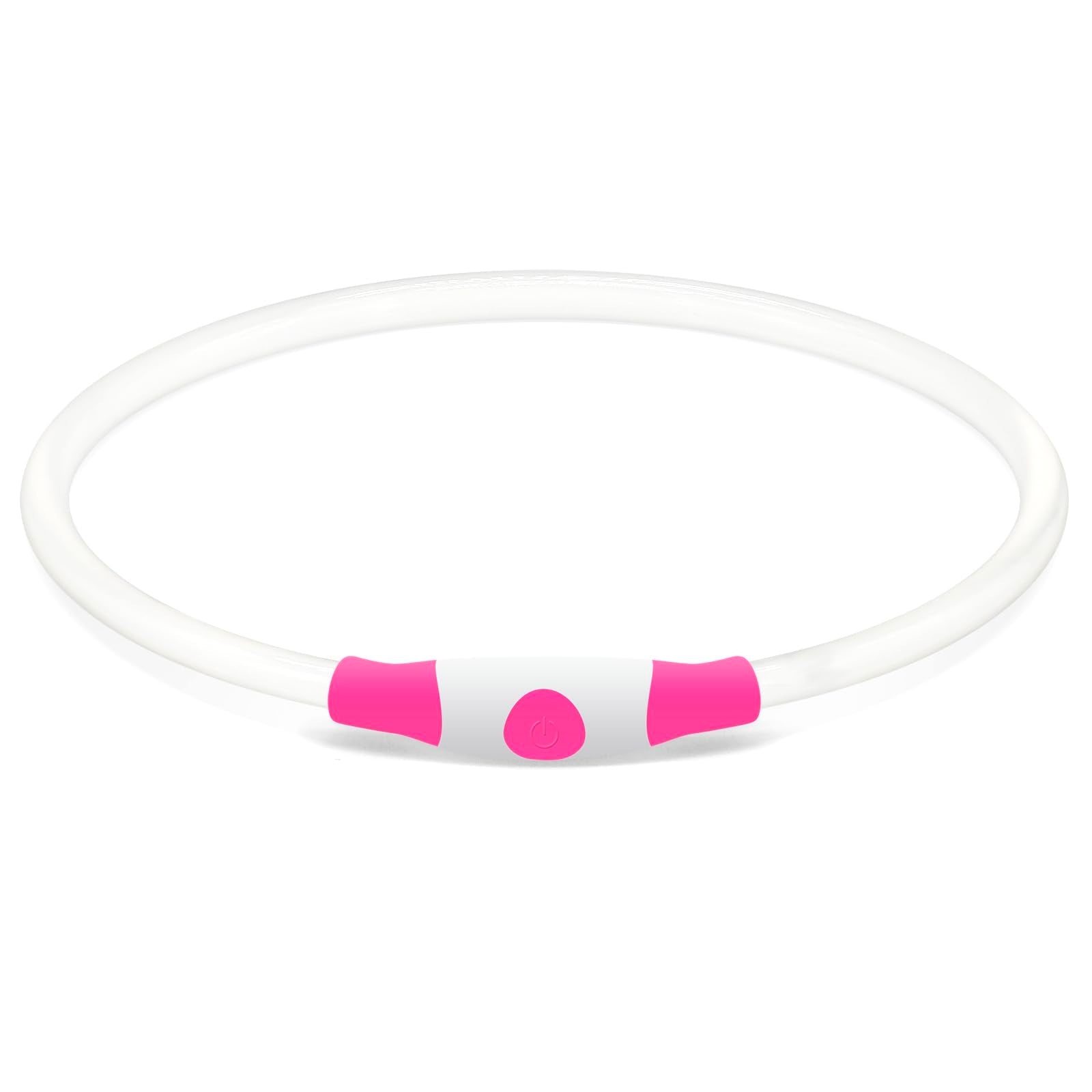 Interruptor del collar LED rosado, uso sencillo y práctico