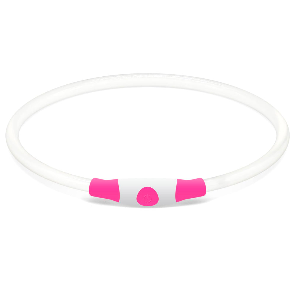 Interruptor del collar LED rosado, uso sencillo y práctico