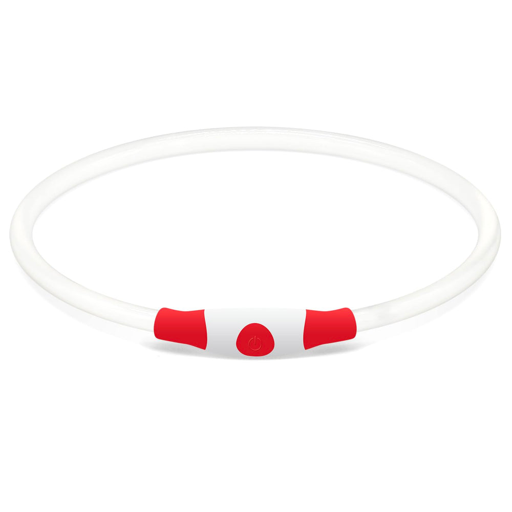 BSEEN LED dog collar red seen during night walks by drivers