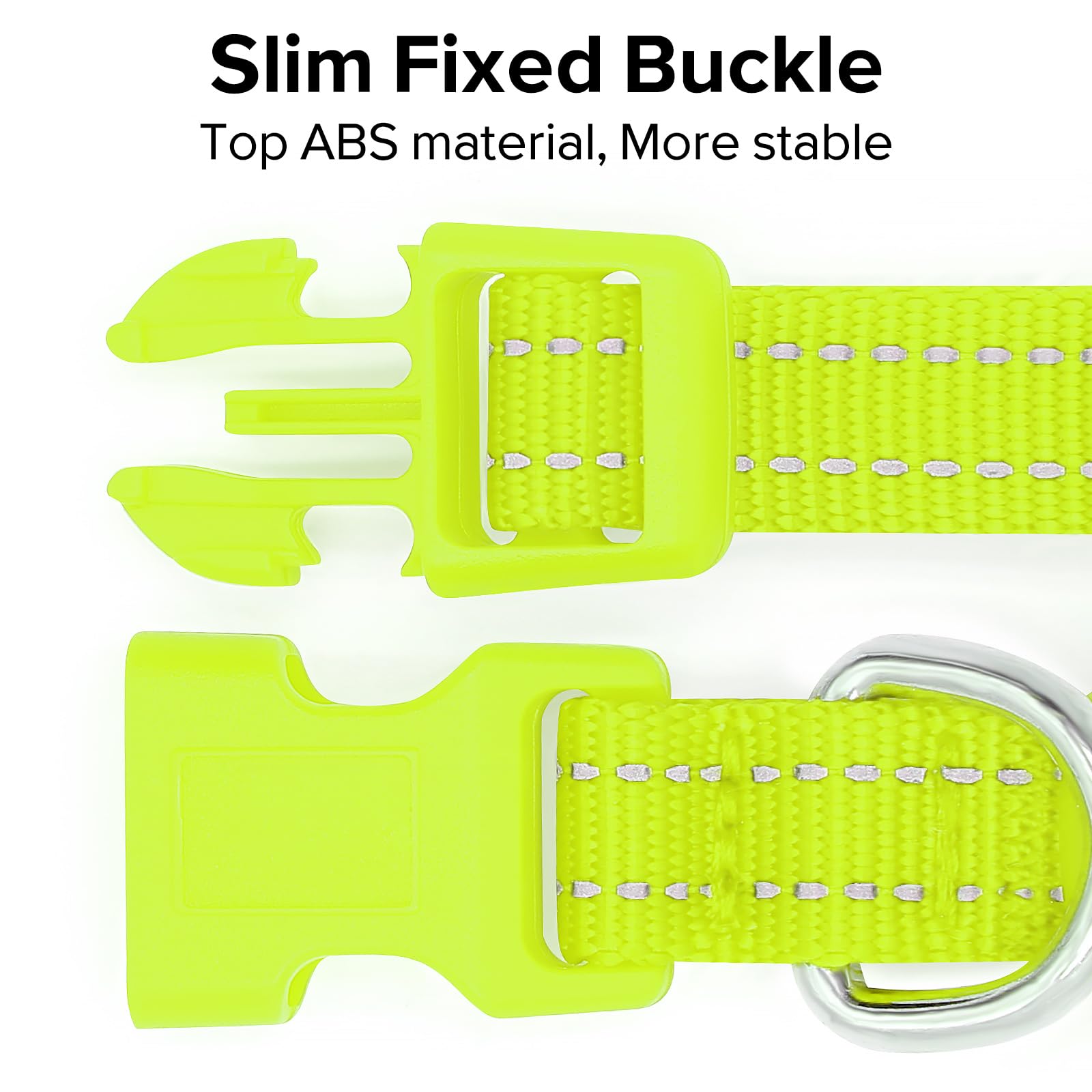 BSEEN Light Up Dog Collar green USB charging for quick recharge.