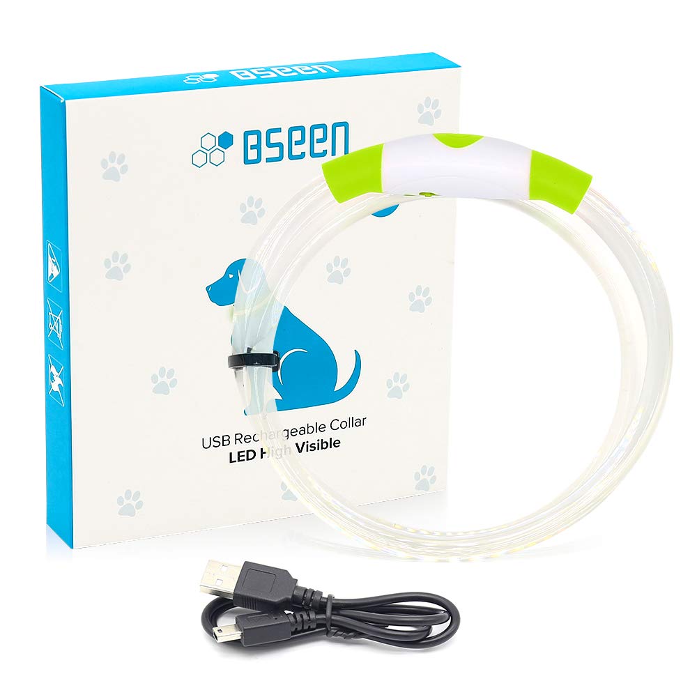 BSEEN high-visibility collar helps keep pets safer during dawn or dusk strolls