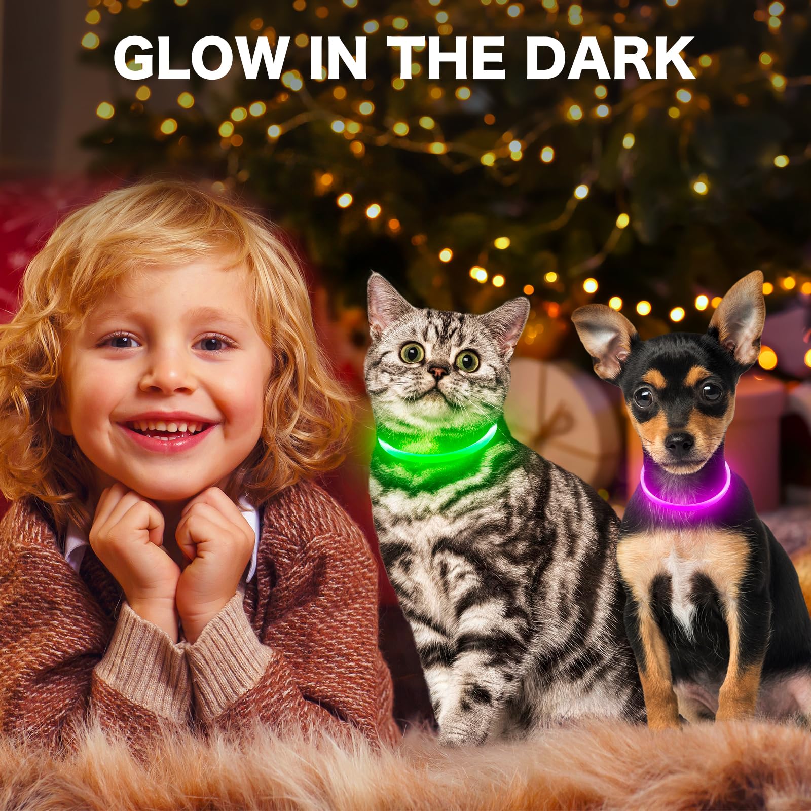 BSEEN Light Up Dog Collar rainproof material withstands light rain.