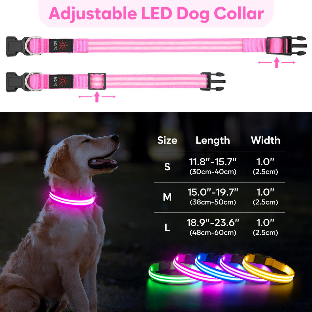 BSEEN waterproof LED collar endures rain, keeping your dog visible.
