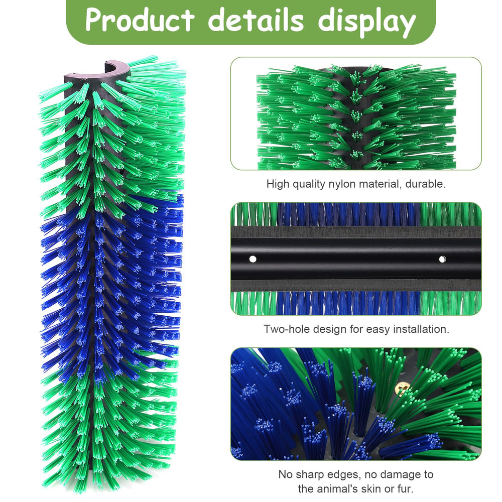 BShome goat brush green for grooming mane length 2.2 inches