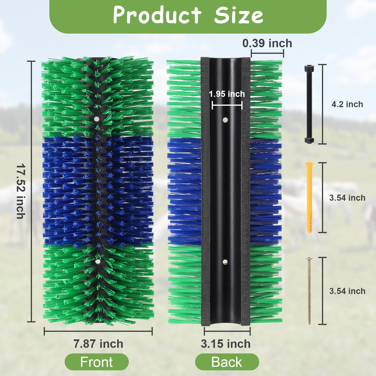 BShome horse grooming brush green demonstrates shedding aid during seasonal coats