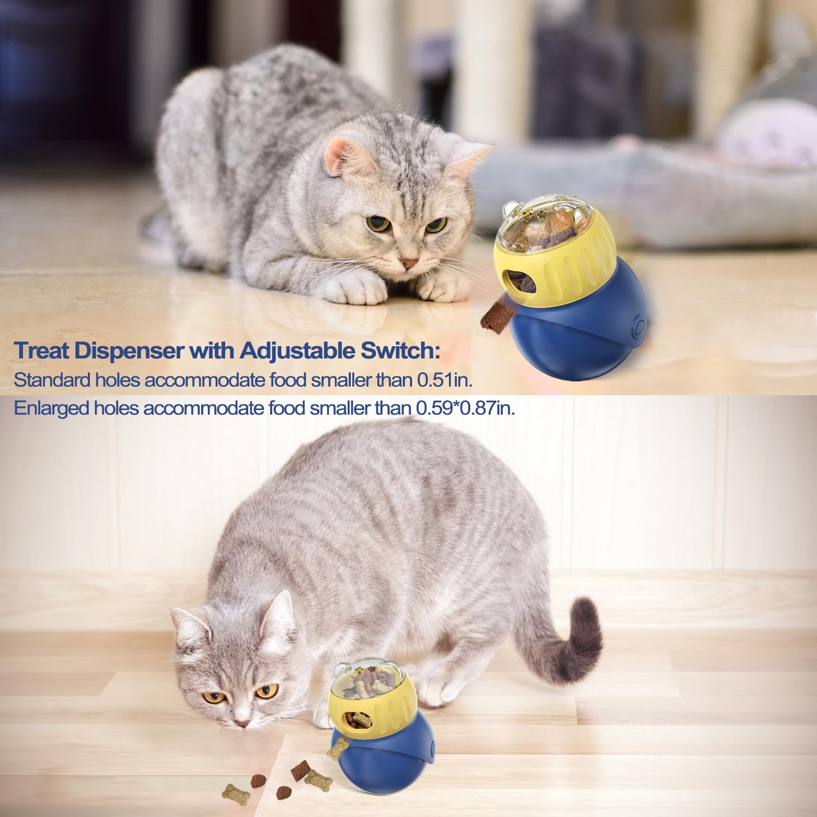 BSISUERM cat-interactive chase-toy – quiet rolling for indoor play and curiosity