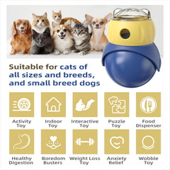 BSISUERM cat puzzle rolling-ball – encourages chasing and mental stimulation