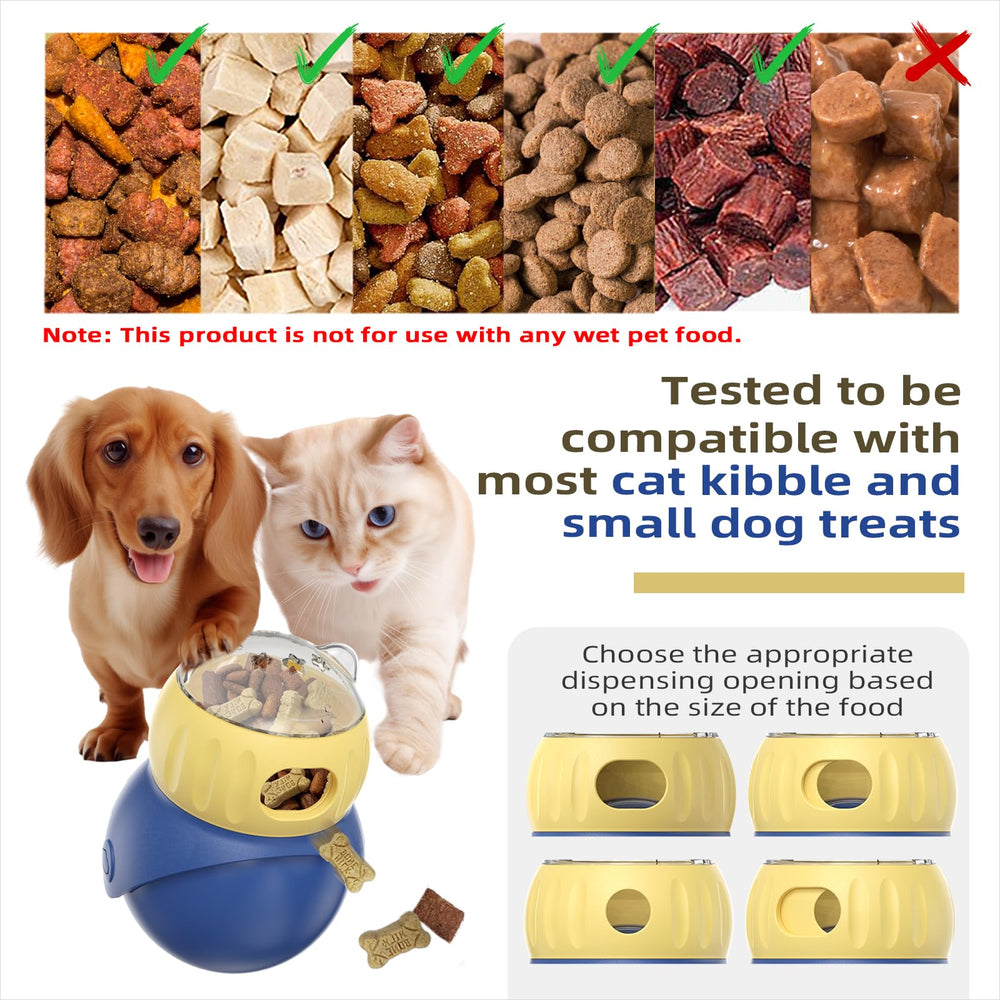 BSISUERM treat-dispenser adjustable-hole – customizable size for different dry foods