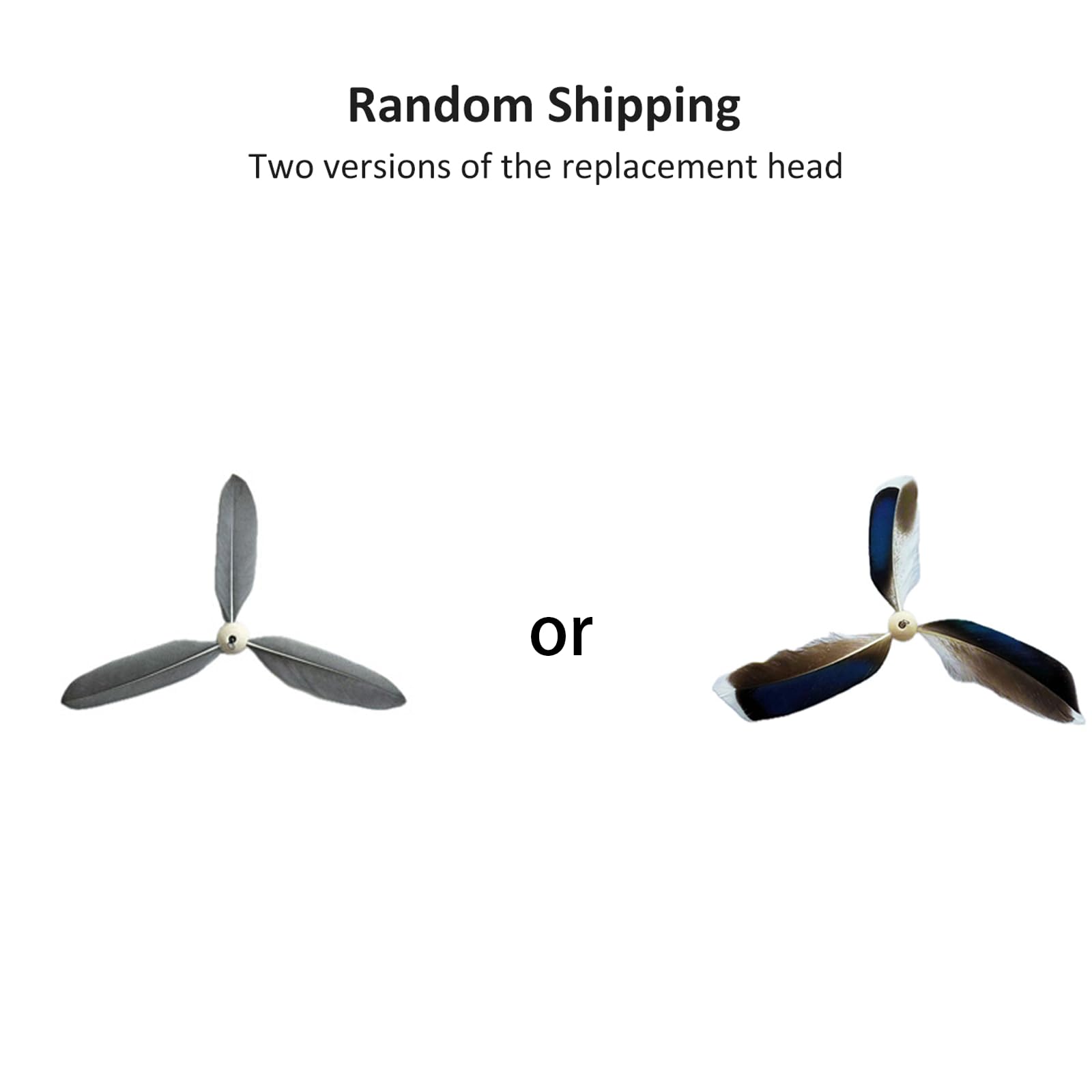 BSLOB feather-propeller-refill spins to spark hunting instincts during play