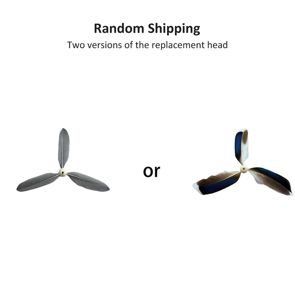 BSLOB feather-propeller-refill spins to spark hunting instincts during play