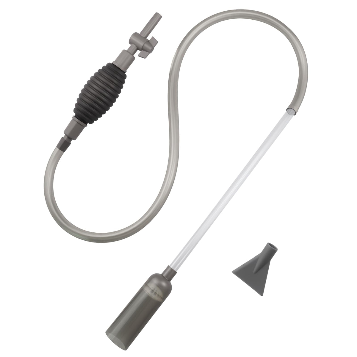 BSTCWCP aquarium-siphon-ball demonstrates quick siphon action for easy tank maintenance.