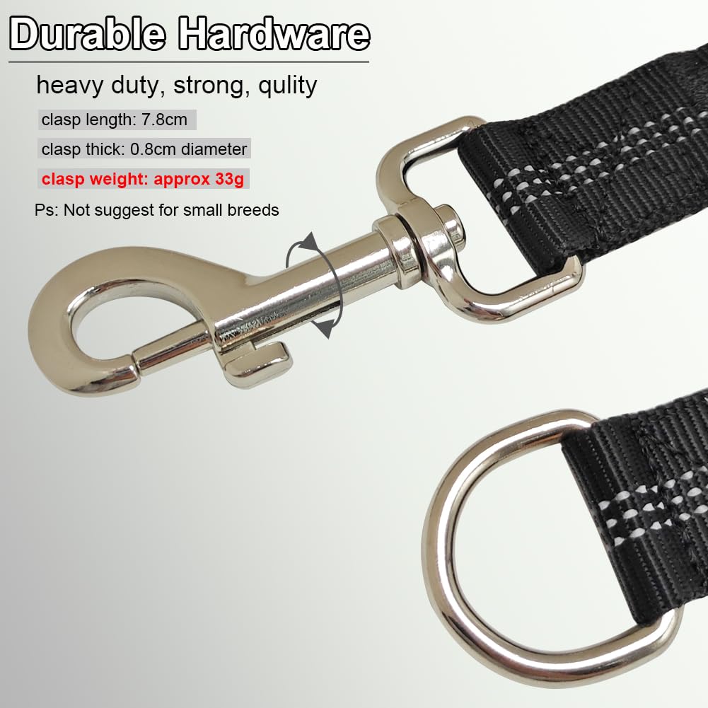 BTINESFUL Bungee Leash Extension absorbs shock to ease jogging sessions.