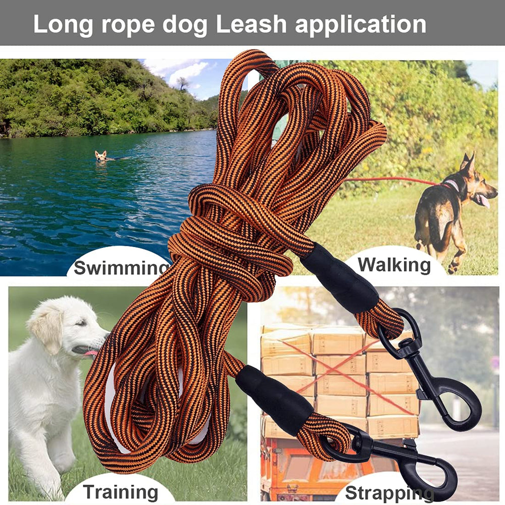 BTINESFUL dog tie-out rope 75ft bright colors expands play area for spacious setups.