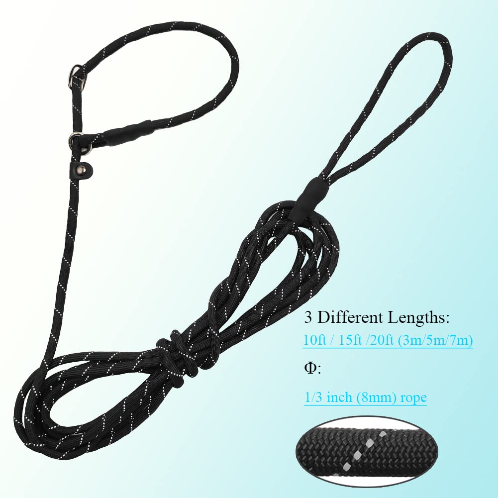 BTINESFUL reflective leash at night enhances visibility during walks.