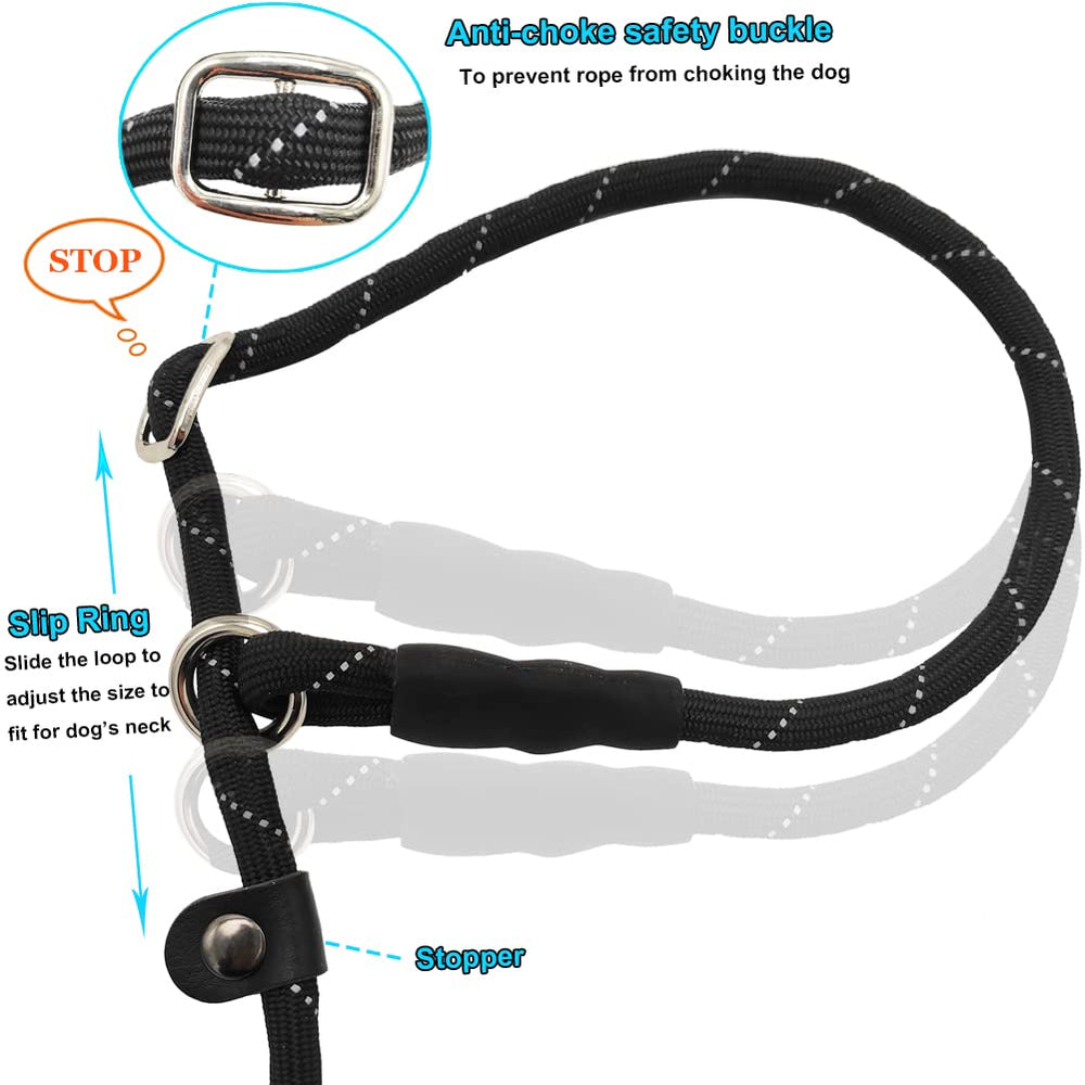 BTINESFUL slip lead 15ft length enables controlled training from a distance.