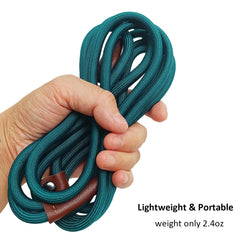 BTINESFUL strong no-pull rope leash in motion for jogging and outdoor training.