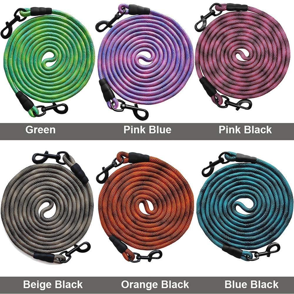 BTINESFUL tie-out rope bright color improves visual detection outdoors.