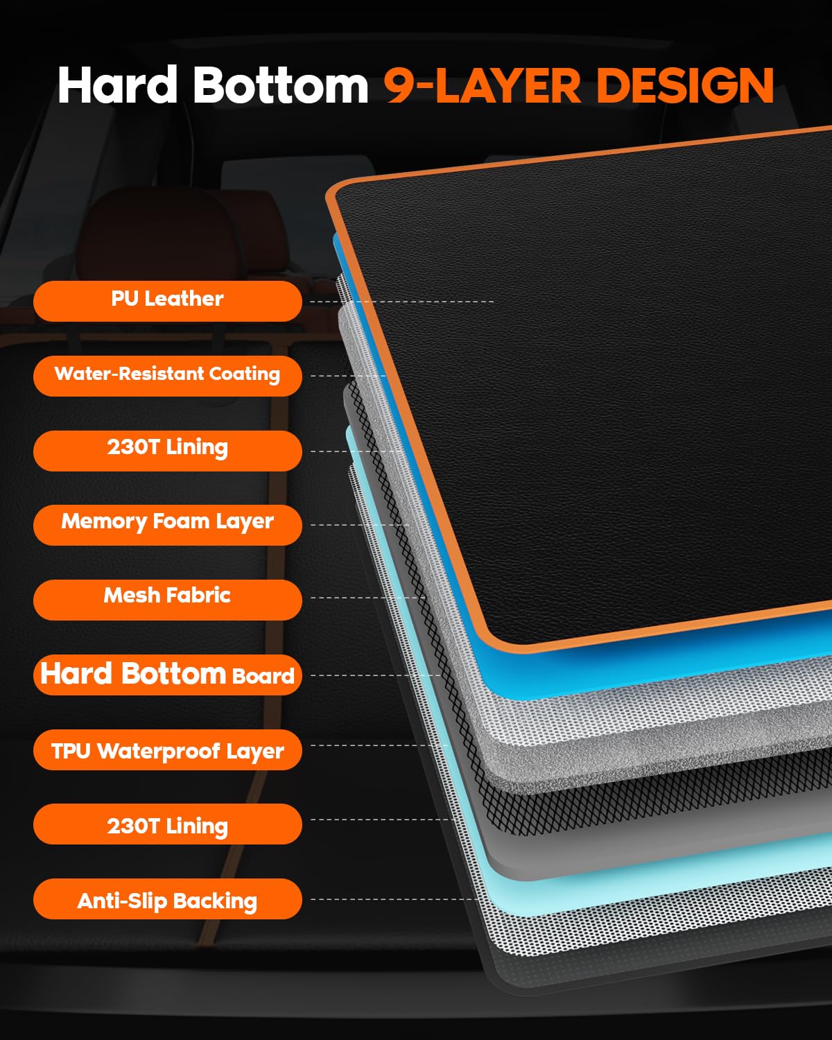 BTOG mesh window and pockets improve airflow and organize essentials