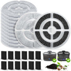 BTRSOLUS Sibays 2.5gal filter pack reduces odors and debris for clean drinking water.