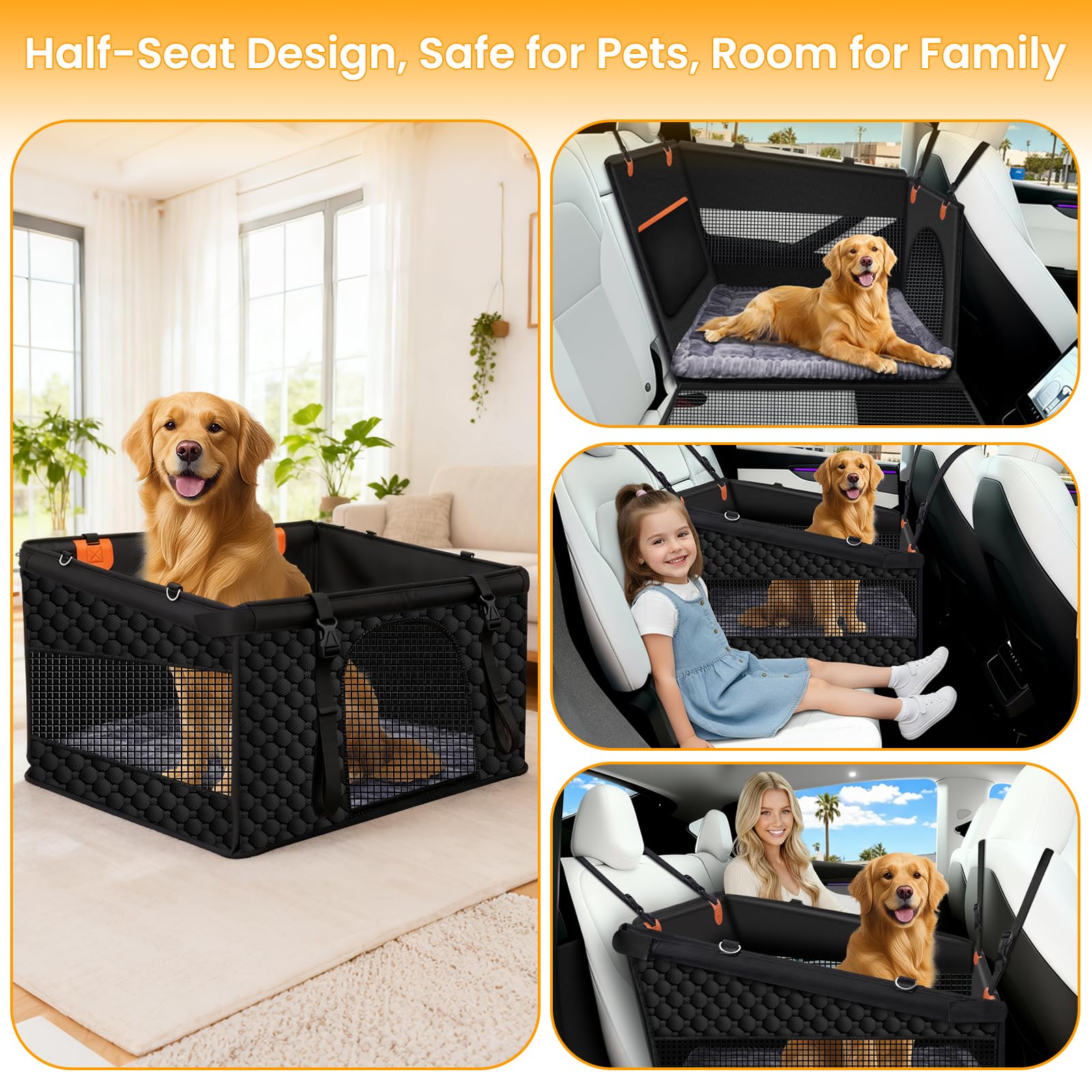 Buatis XL waterproof fabric resists spills and paw prints for quick cleanup.