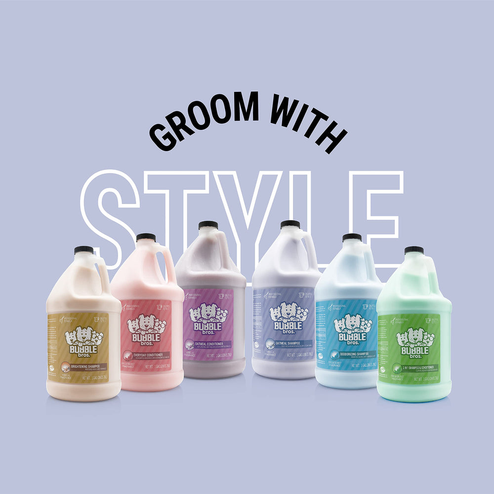 Bubble Bros Everyday Conditioner reduces static for a smoother brushing experience