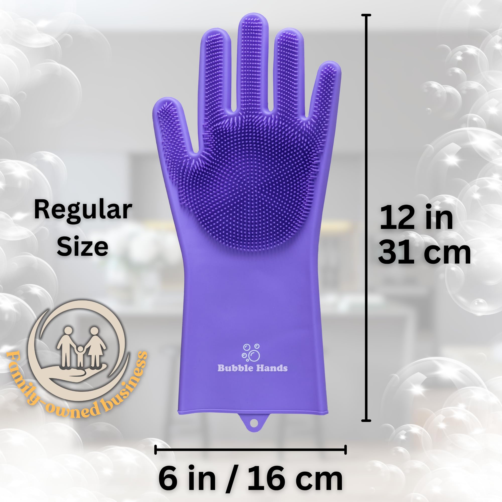 Bubble Hands warranty badge emphasizing durability and customer assurance