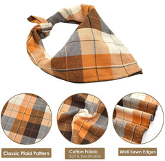 Bubblepup plaid dog bandana small size provides stylish comfort for small dogs