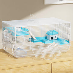 BUCATSTATE three-level hamster cage front door view for easy feeding
