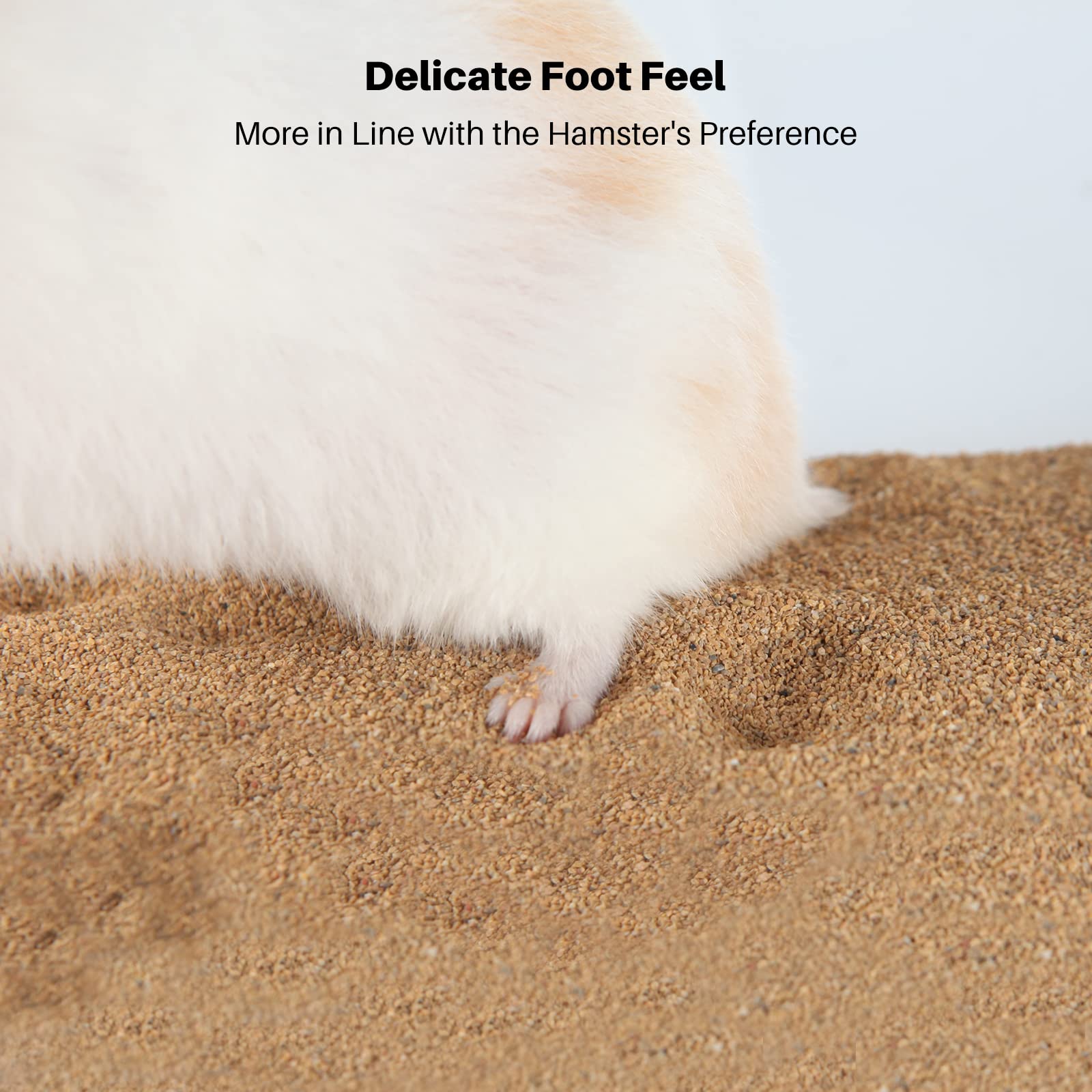BUCATSTATE calcium-free hamster sand safe for delicate pets during grooming.