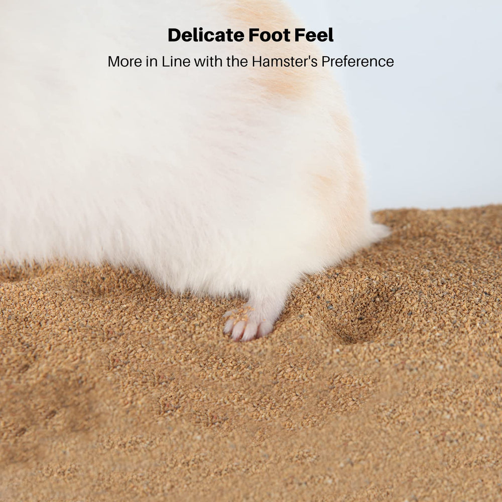 BUCATSTATE calcium-free hamster sand safe for delicate pets during grooming.