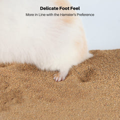 BUCATSTATE calcium-free hamster sand safe for delicate pets during grooming.