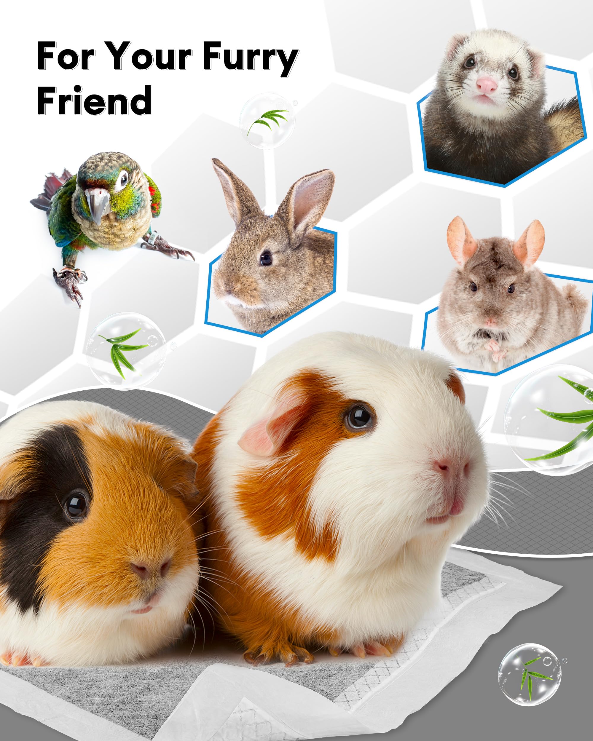 Bucatstate liners suitable for guinea pigs, rabbits, ferrets, chinchillas and birds.