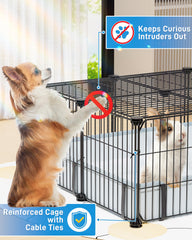 BUCATSTATE guinea pig cage 2-pigs spacious pen for social interaction