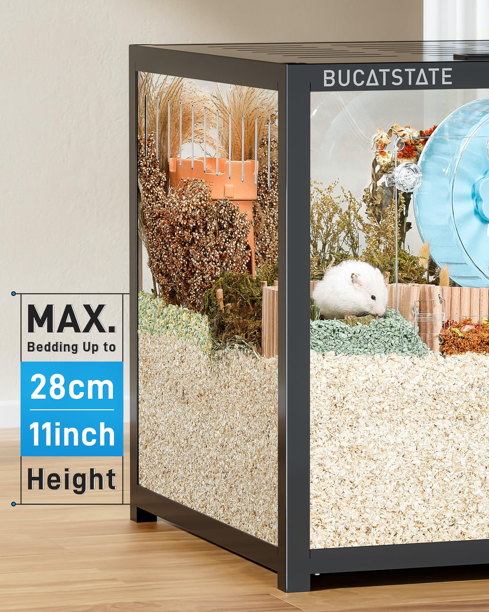 BUCATSTATE Hamster Cage 3 0 Large Chewproof Stackable Habitat 47 L bucatstate-hamster-cage-3-0-large-chewproof-stackable-habitat-47-l