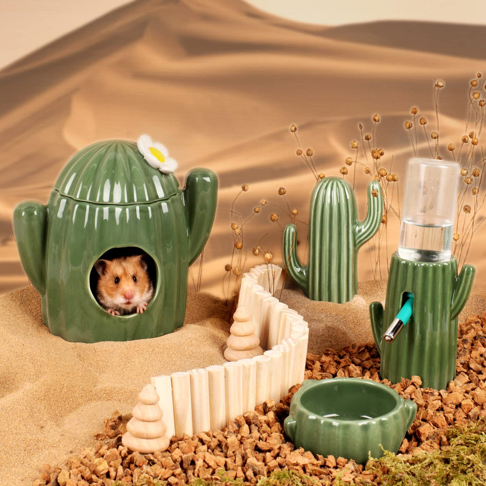 BUCATSTATE hamster hideout side view demonstrates compact footprint for small pets