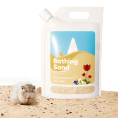 BUCATSTATE hamster sand 6-6lb pour-spout shows mess-free refills for busy pet parents