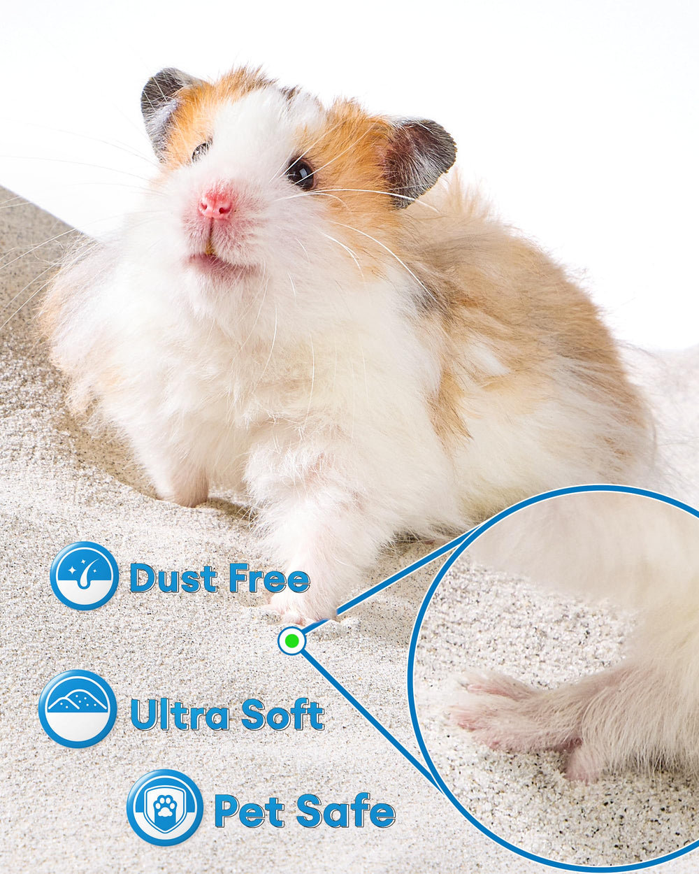 BUCATSTATE Sand Bath Container Pair demonstrates all-in-one grooming setup.
