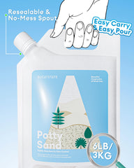 BUCATSTATE Zeolite Sand odor absorption close-up highlights porous texture.