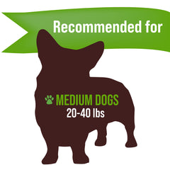 Buck Bone Organics elk antler medium dog chew in-use, supports dental health and enrichment.