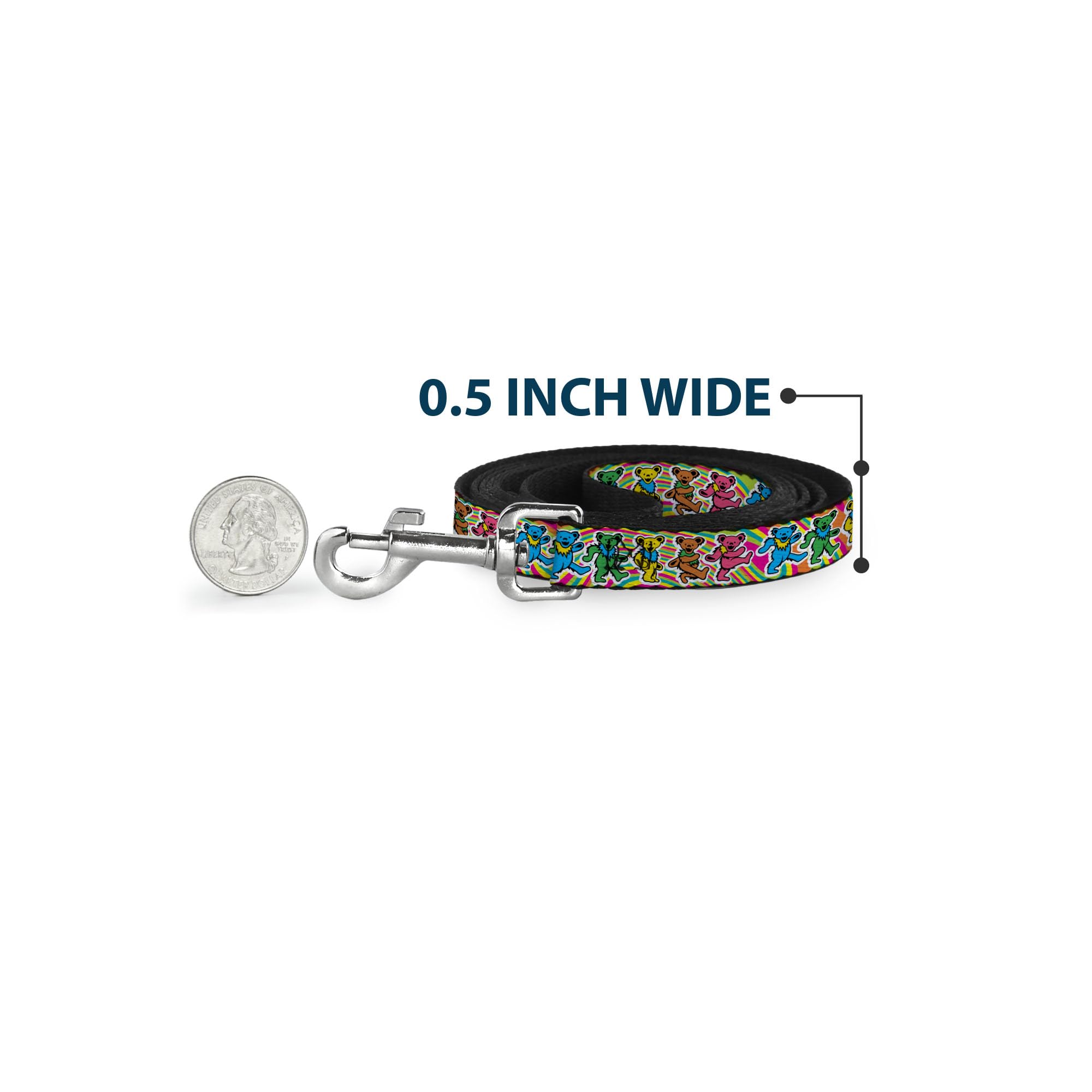 Buckled-Down high-density-polyester-leash delivers long-lasting durability for daily adventures.