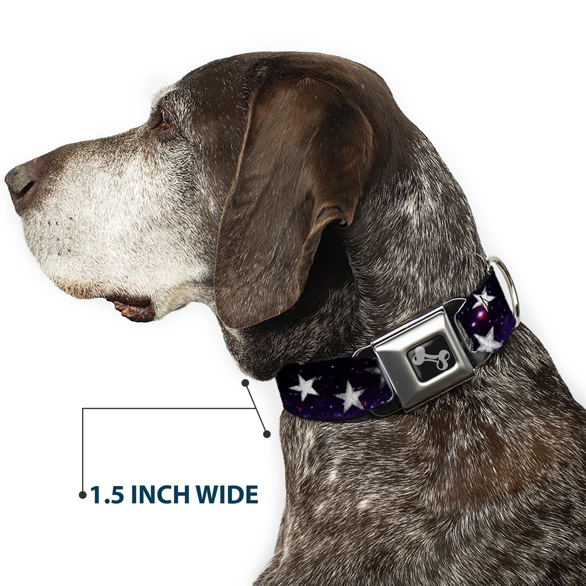 Buckle-Down functional center button releases a miniature seatbelt buckle