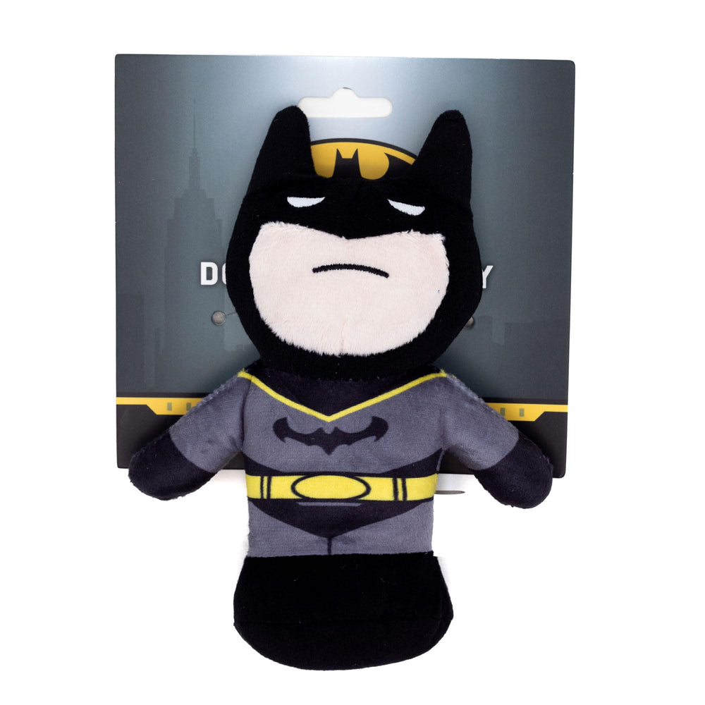 Buckle-Down licensed DC plush toy with squeaker for cozy cuddles and light games.