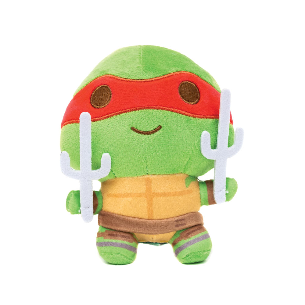 Buckle-Down Nickelodeon Raphael plush dog toy with squeaker for interactive play.