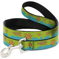 Buckled-Down Scooby-Doo leash closeup shows vibrant print for daily walks.
