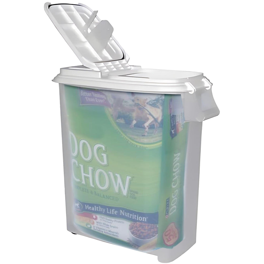 Buddeez scoop attached-under-lid illustrates ready-to-use 1-cup portion.