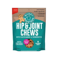 Buddy Biscuits Boosters bag front view, 5 oz, mobility-focused treat.