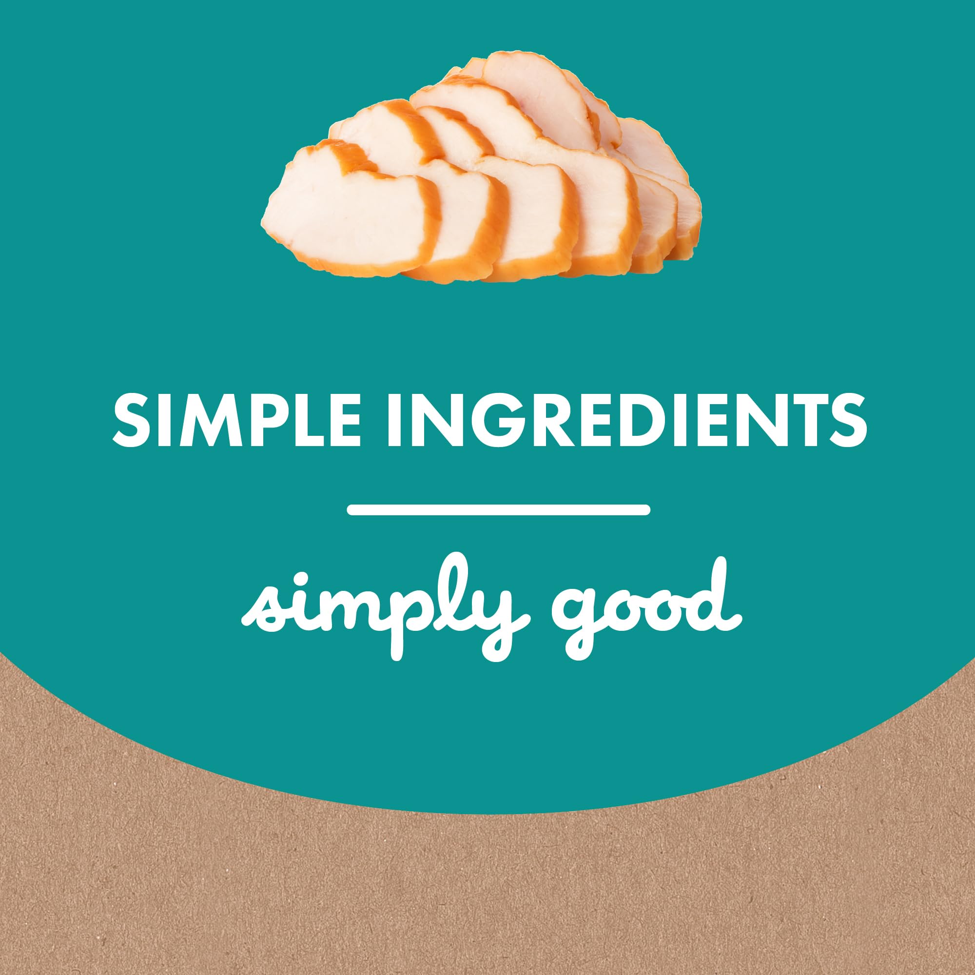 Buddy Biscuits Boosters grain-free ingredients label close-up.